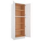 Craftsman White Shaker Utility Cabinet 30"W x 90"H Tampa - Amazon Homes Global