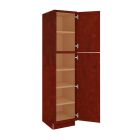 Charleston Cherry Utility Cabinet 18"W x 84"H Tampa - Amazon Homes Global