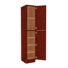 Charleston Cherry Utility Cabinet 18"W x 96"H Tampa - Amazon Homes Global