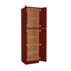 Charleston Cherry Utility Cabinet 24"W x 90"H Tampa - Amazon Homes Global