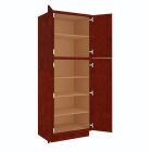 Charleston Cherry Utility Cabinet 30"W x 84"H Tampa - Amazon Homes Global