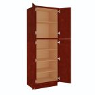 Charleston Cherry Utility Cabinet 30"W x 96"H Tampa - Amazon Homes Global