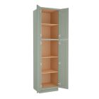 Craftsman Lily Green Shaker Utility Cabinet 24"W x 84"H Tampa - Amazon Homes Global