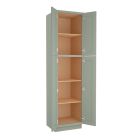 Craftsman Lily Green Shaker Utility Cabinet 24"W x 90"H Tampa - Amazon Homes Global