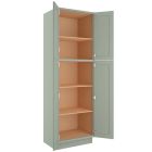 Craftsman Lily Green Shaker Utility Cabinet 30"W x 84"H Tampa - Amazon Homes Global