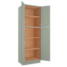 Craftsman Lily Green Shaker Utility Cabinet 30"W x 90"H Tampa - Amazon Homes Global