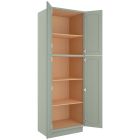 Craftsman Lily Green Shaker Utility Cabinet 30"W x 96"H Tampa - Amazon Homes Global