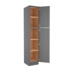 Grey Shaker Elite Utility Cabinet 18"W x 96"H Tampa - Amazon Homes Global