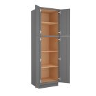 Grey Shaker Elite Utility Cabinet 24"W x 84"H Tampa - Amazon Homes Global