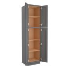 Grey Shaker Elite Utility Cabinet 24"W x 96"H Tampa - Amazon Homes Global