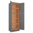 Grey Shaker Elite Utility Cabinet 30"W x 90"H Tampa - Amazon Homes Global