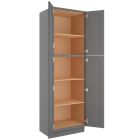 Grey Shaker Elite Utility Cabinet 30"W x 96"H Tampa - Amazon Homes Global