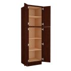 Espresso Shaker Utility Cabinet 24"W x 84"H Tampa - Amazon Homes Global