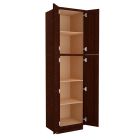 Espresso Shaker Utility Cabinet 24"W x 96"H Tampa - Amazon Homes Global