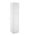 Colorado Shaker White Utility Cabinet 18"W x 90"H Tampa - Amazon Homes Global