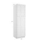 Colorado Shaker White Utility Cabinet 24"W x 84"H Tampa - Amazon Homes Global