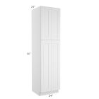 Colorado Shaker White Utility Cabinet 24"W x 96"H Tampa - Amazon Homes Global