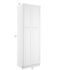 Colorado Shaker White Utility Cabinet 30"W x 96"H Tampa - Amazon Homes Global