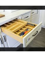 18" Two Tier Wood Cutlery Drawer Tampa - Amazon Homes Global