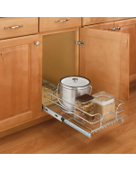 Single Pull-Out Basket in Chrome Wire - Fits Best in B21 Tampa - Amazon Homes Global