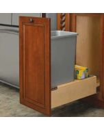 1- 50 Qt. Wood Bottom Mount Waste Container Kit w/Rev-A-Motion Slides - Fits Best in B18FHD Tampa - Amazon Homes Global