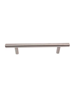 Brushed Nickle Contemporary Steel Pull 8-3/16 in Tampa - Amazon Homes Global