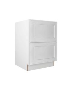 Craftsman White Shaker 2 Drawer Base Cabinet 24" Tampa - Amazon Homes Global