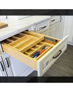 24" Two Tier Wood Cutlery Drawer Tampa - Amazon Homes Global