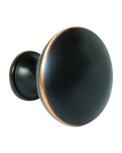 Oil-Rubbed Bronze Contemporary Metal Knob 1-1/8 in Tampa - Amazon Homes Global