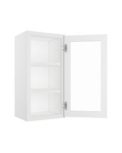 Bristol Linen Wall Open Frame Glass Door Cabinet 15"W x 30"H Tampa - Amazon Homes Global