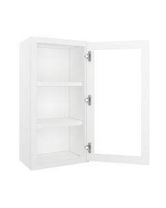 Bristol Linen Wall Open Frame Glass Door Cabinet 18"W x 36"H Tampa - Amazon Homes Global