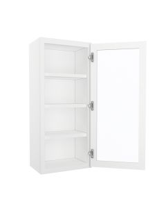 Bristol Linen Wall Open Frame Glass Door Cabinet 18"W x 42"H Tampa - Amazon Homes Global