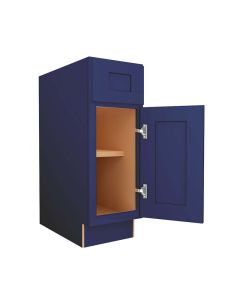 Navy Blue Shaker Base Cabinet 12" Tampa - Amazon Homes Global