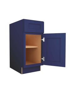 Navy Blue Shaker Base Cabinet 15" Tampa - Amazon Homes Global