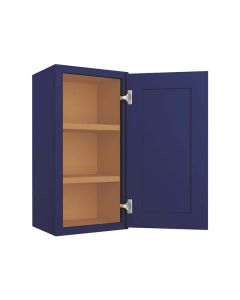 Navy Blue Shaker Wall Cabinet 15"W x 30"H Tampa - Amazon Homes Global