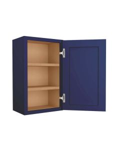 Navy Blue Shaker Wall Cabinet 18"W x 30"H Tampa - Amazon Homes Global