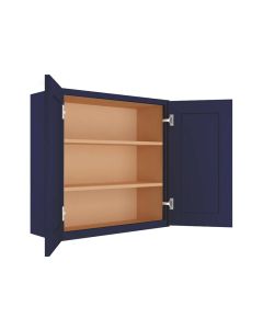 Navy Blue Shaker Wall Cabinet 30"W x 30"H Tampa - Amazon Homes Global