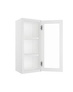 Charleston Linen Wall Open Frame Glass Door Cabinet 15"W x 36"H Tampa - Amazon Homes Global