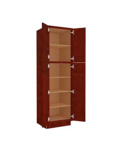 Charleston Cherry Utility Cabinet 24"W x 84"H Tampa - Amazon Homes Global