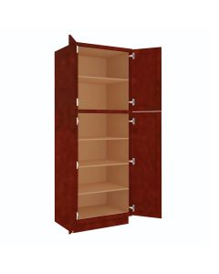 Charleston Cherry Utility Cabinet 30"W x 84"H Tampa - Amazon Homes Global