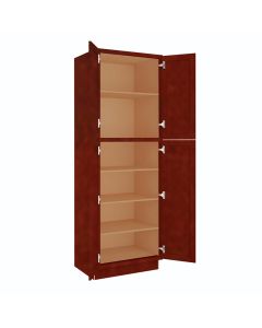 Charleston Cherry Utility Cabinet 30"W x 96"H Tampa - Amazon Homes Global