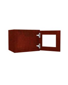 Wall Glass Door Cabinet with Finished Interior 15" x 12" Tampa - Amazon Homes Global