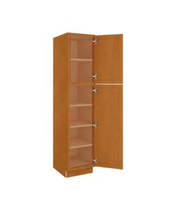 Charleston Toffee Utility Cabinet 18"W x 84"H Tampa - Amazon Homes Global