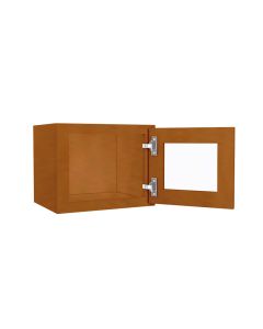 W1512BGFI - Wall Glass Door Cabinet with Finished Interior 15" x 12" Tampa - Amazon Homes Global