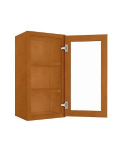 WM1530GDFI - Wall Glass Door Cabinet with Finished Interior 15" x 30" Tampa - Amazon Homes Global