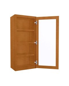 WM1842GDFI - Wall Glass Door Cabinet with Finished Interior 18" x 42" Tampa - Amazon Homes Global