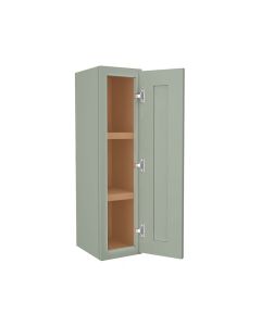 Craftsman Lily Green Shaker Wall Cabinet 9" x 36" Tampa - Amazon Homes Global