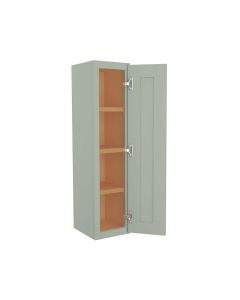 Craftsman Lily Green Shaker Wall Cabinet 9" x 42" Tampa - Amazon Homes Global