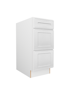 Craftsman White Shaker 3 Drawer Base Cabinet 12" Tampa - Amazon Homes Global