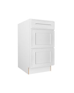 Craftsman White Shaker Drawer Base Cabinet 18" Tampa - Amazon Homes Global